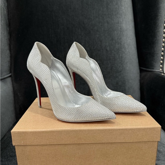 Christian Louboutin Hot Chick 100mm Silver - Picture 2 of 7